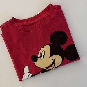Disney Kids Red Mickey Mouse Tee